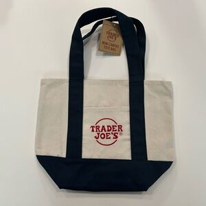 Trader Joe’s Mini Canvas Tote (Navy Blue)